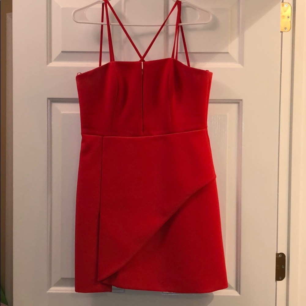 BCBG Scuba Material Coral Dress